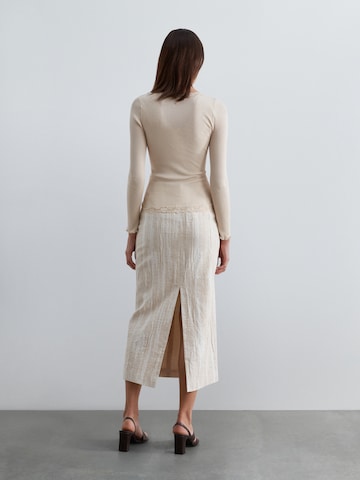 Scalpers Scrustic Jac Skirt ' ' in Beige