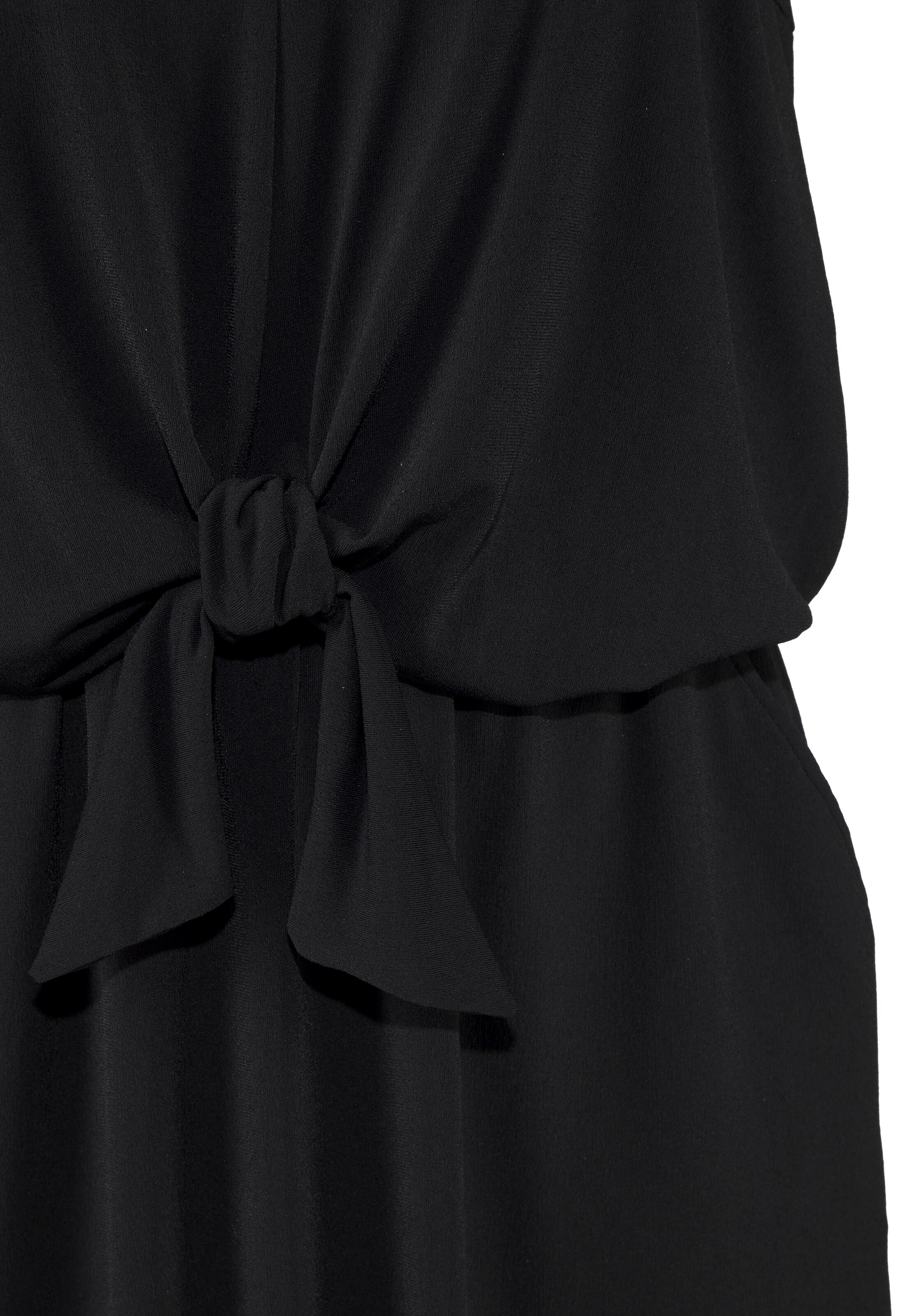 LASCANA Bustier Badeanzug in Schwarz