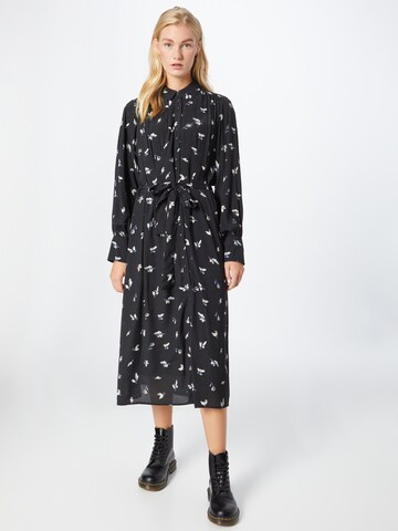 SELECTED FEMME Shirt dress 'WALDA' in Black: front