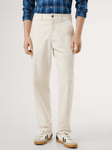 Pepe Jeans Loosefit Chinohose in Weiß: Vorderseite