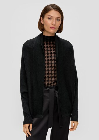 s.Oliver BLACK LABEL Strickjacke in Schwarz: predná strana