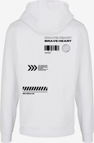 Sweat-shirt 'Brave Heart' F4NT4STIC en blanc