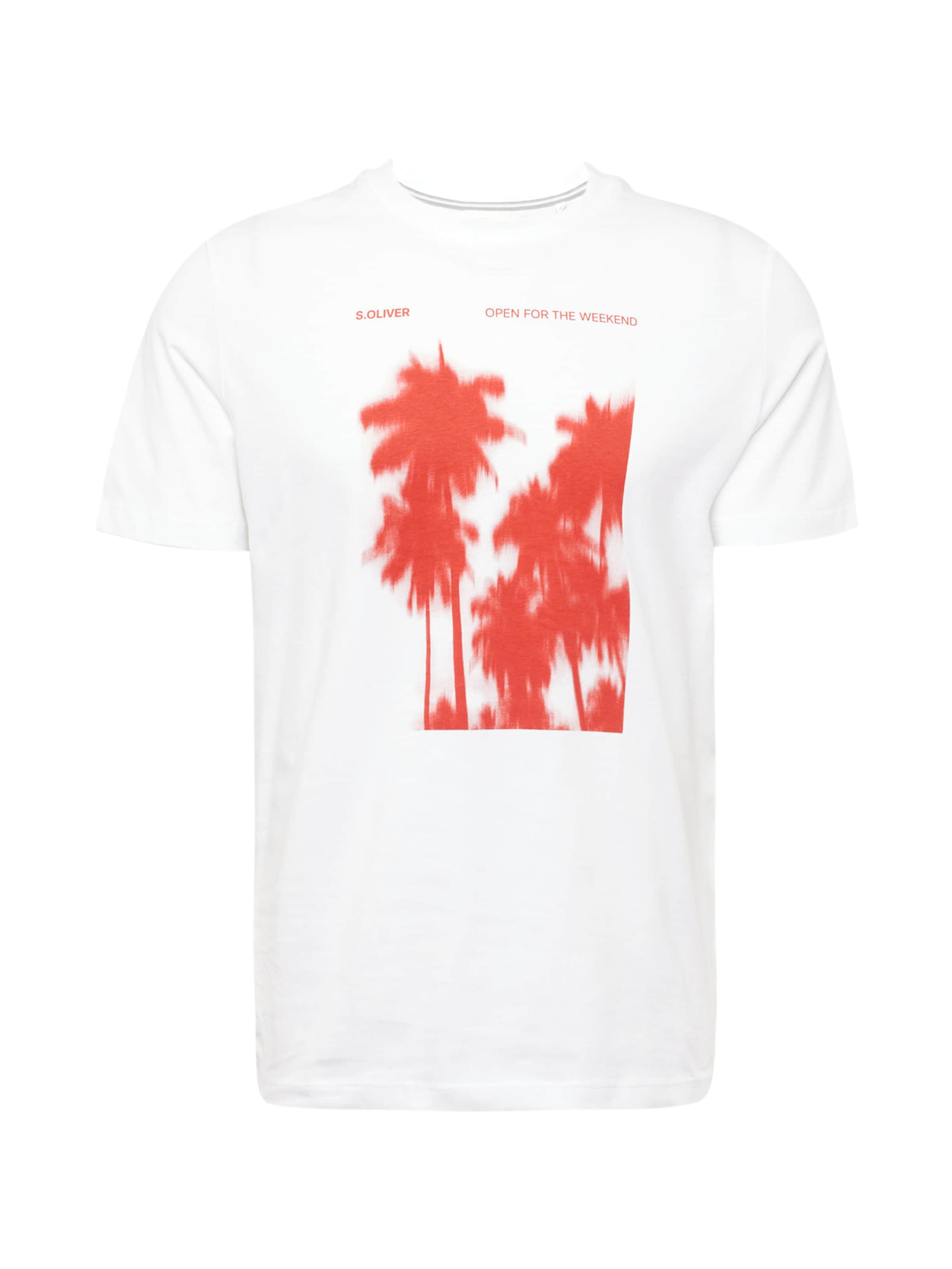 s.Oliver T-shirt i vit: framsida