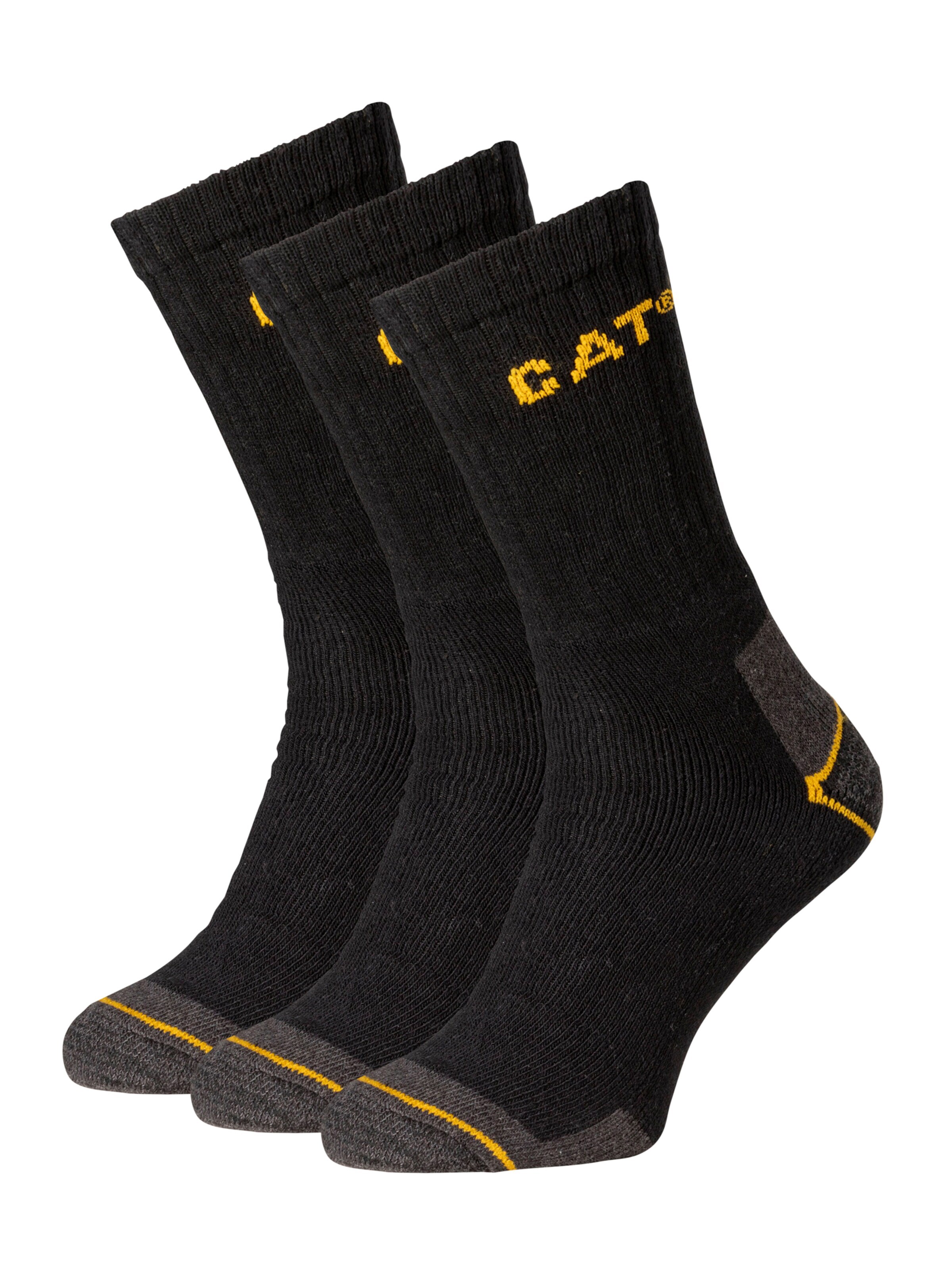 CATERPILLAR Sokken 'Workwear Sock CAT' in Zwart