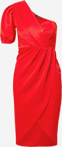 TFNC Koktejlové šaty 'SANA' – červená: přední strana