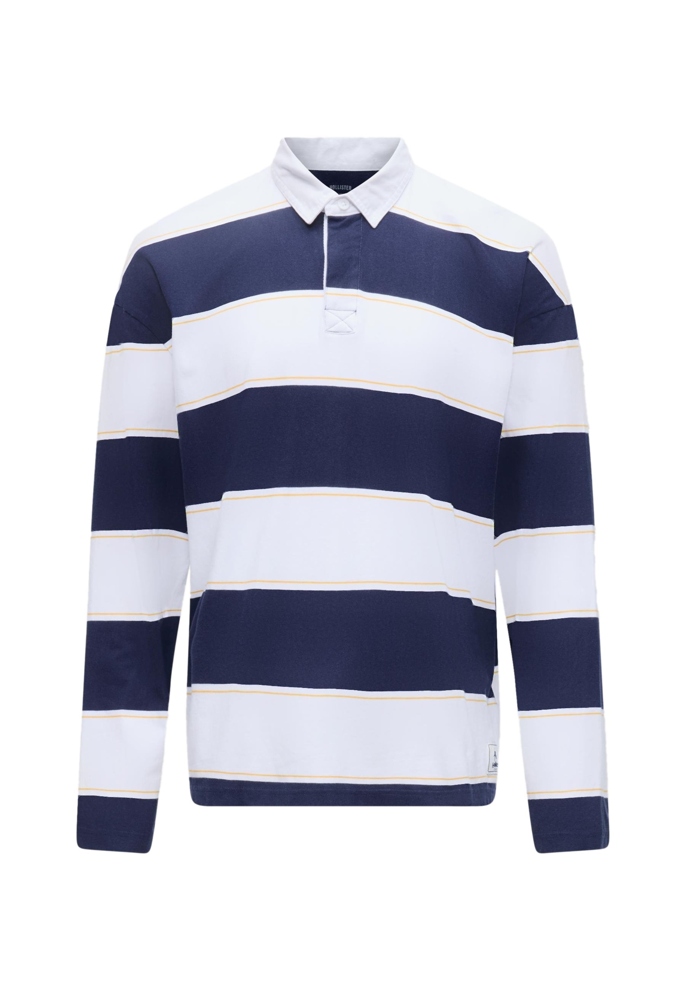 HOLLISTER Shirt in XS in navy / goldgelb / weiß, Produktansicht