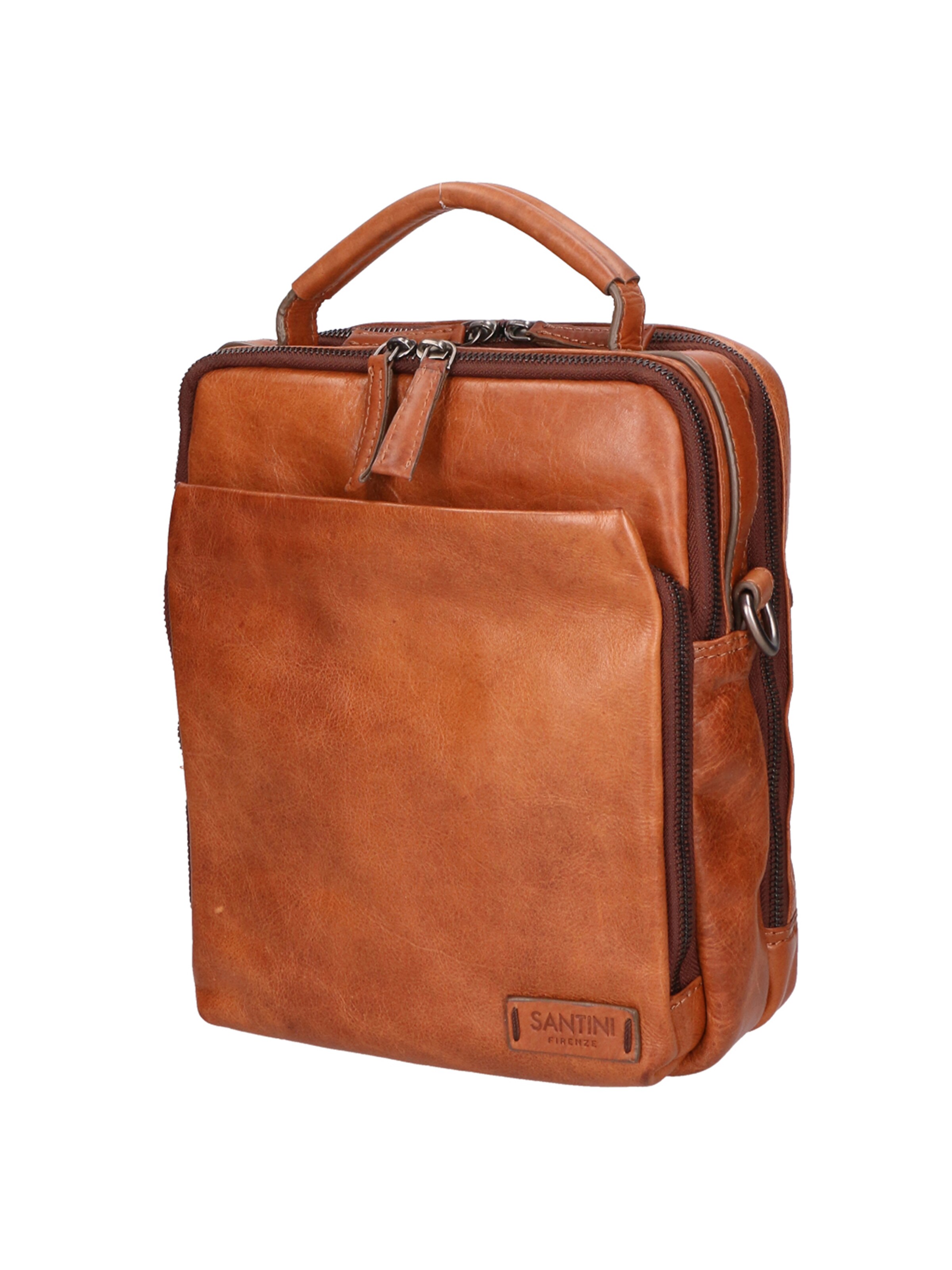 Santini Firenze Schoudertas in Bruin