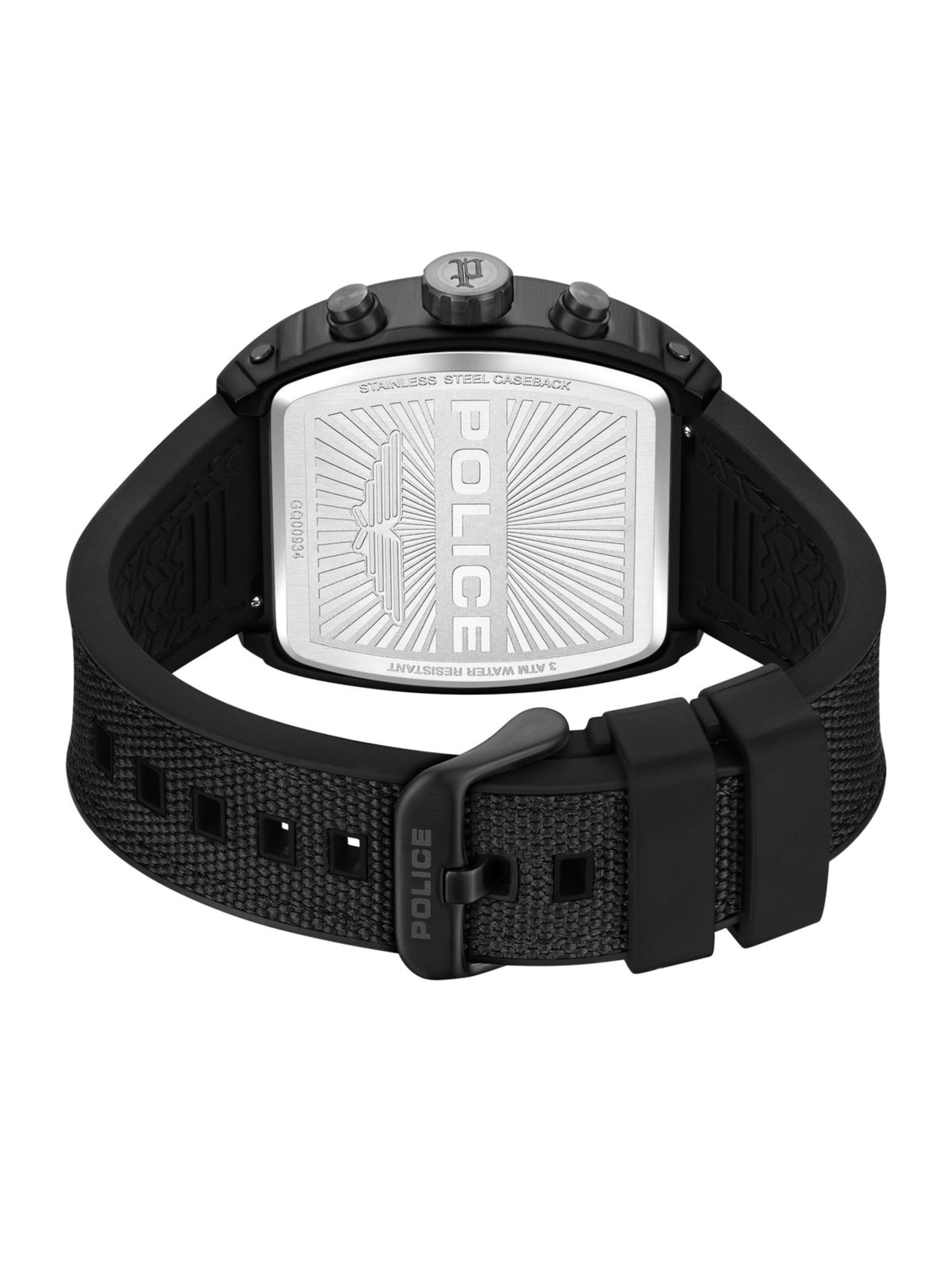 Montre à affichage analogique 'Chronograph Coswig - Quartz watch movement - Watch case width: 50 mm' POLICE en noir