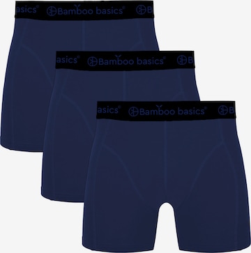 Boxer di Bamboo basics in blu: frontale