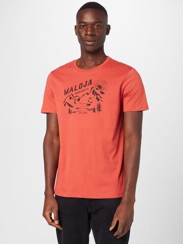 T-Shirt fonctionnel 'Korab' Maloja en rose : devant