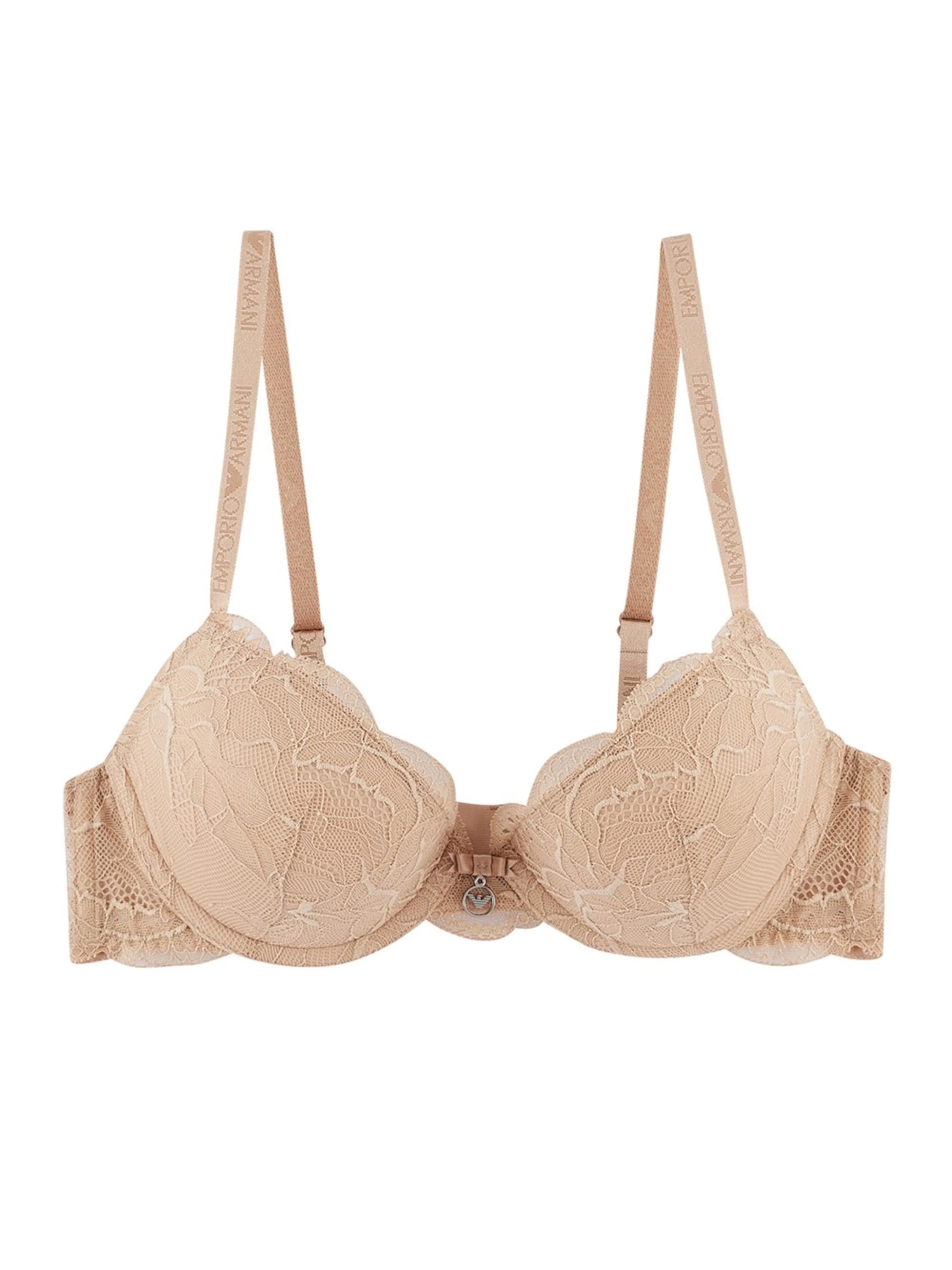 Push-up Soutien-gorge Emporio Armani en beige : devant