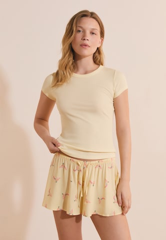 Camicia da notte 'Joani' di ETAM in beige: frontale