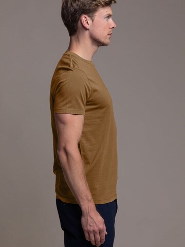 Laurent Vergne Shirt 'Thierry T-Shirt - Cognac' in Brown