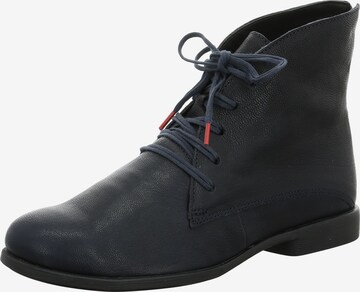 THINK! Lace-Up Ankle Boots in Blue: front