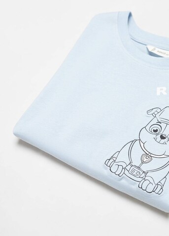 Tricou 'Pawrub' de la MANGO KIDS pe albastru