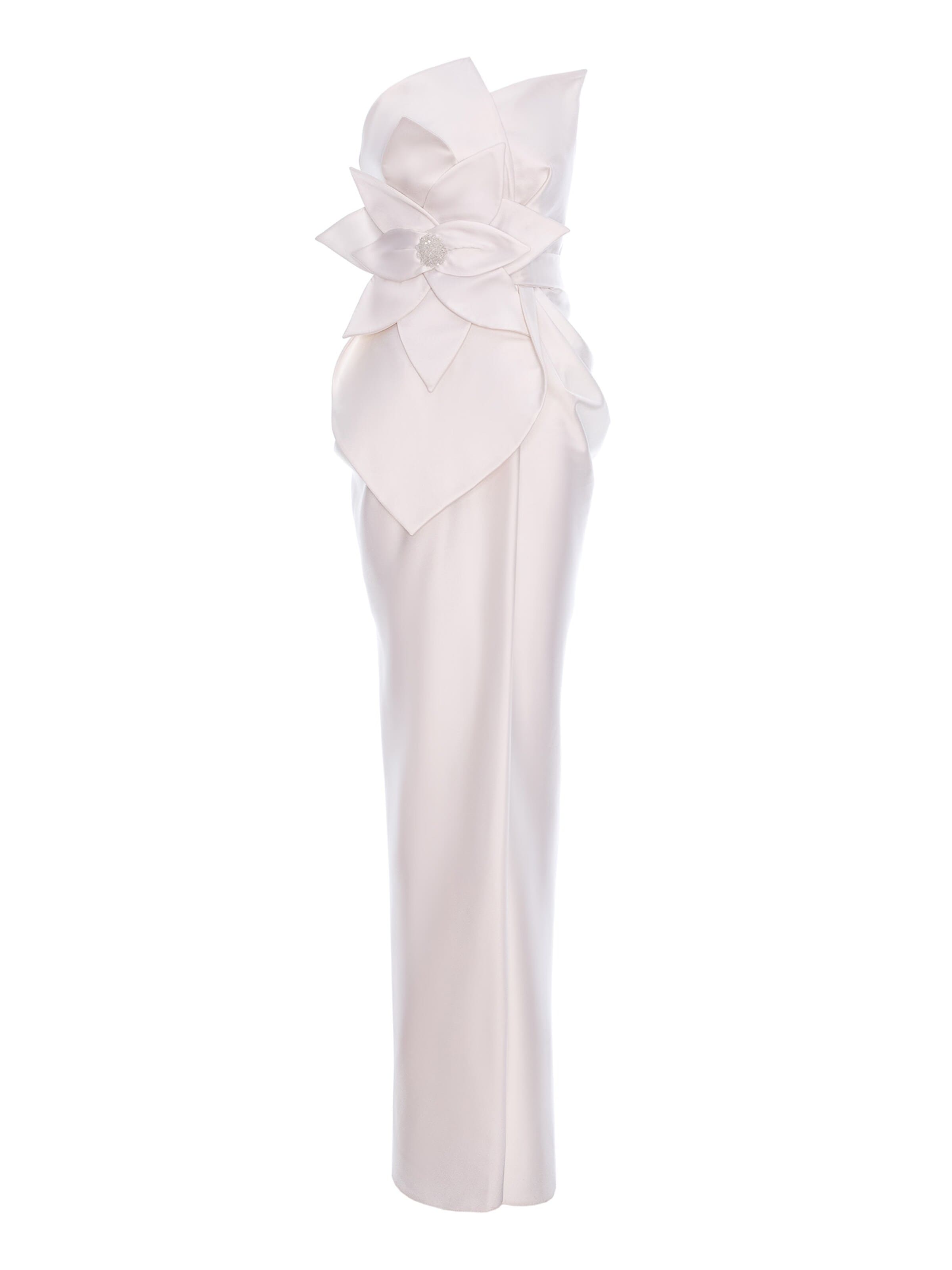 acob a porter Evening dress in White: front