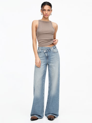 Pull&Bear Wide leg Jeans in Blue