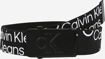 Ceinture Calvin Klein Jeans en noir : devant