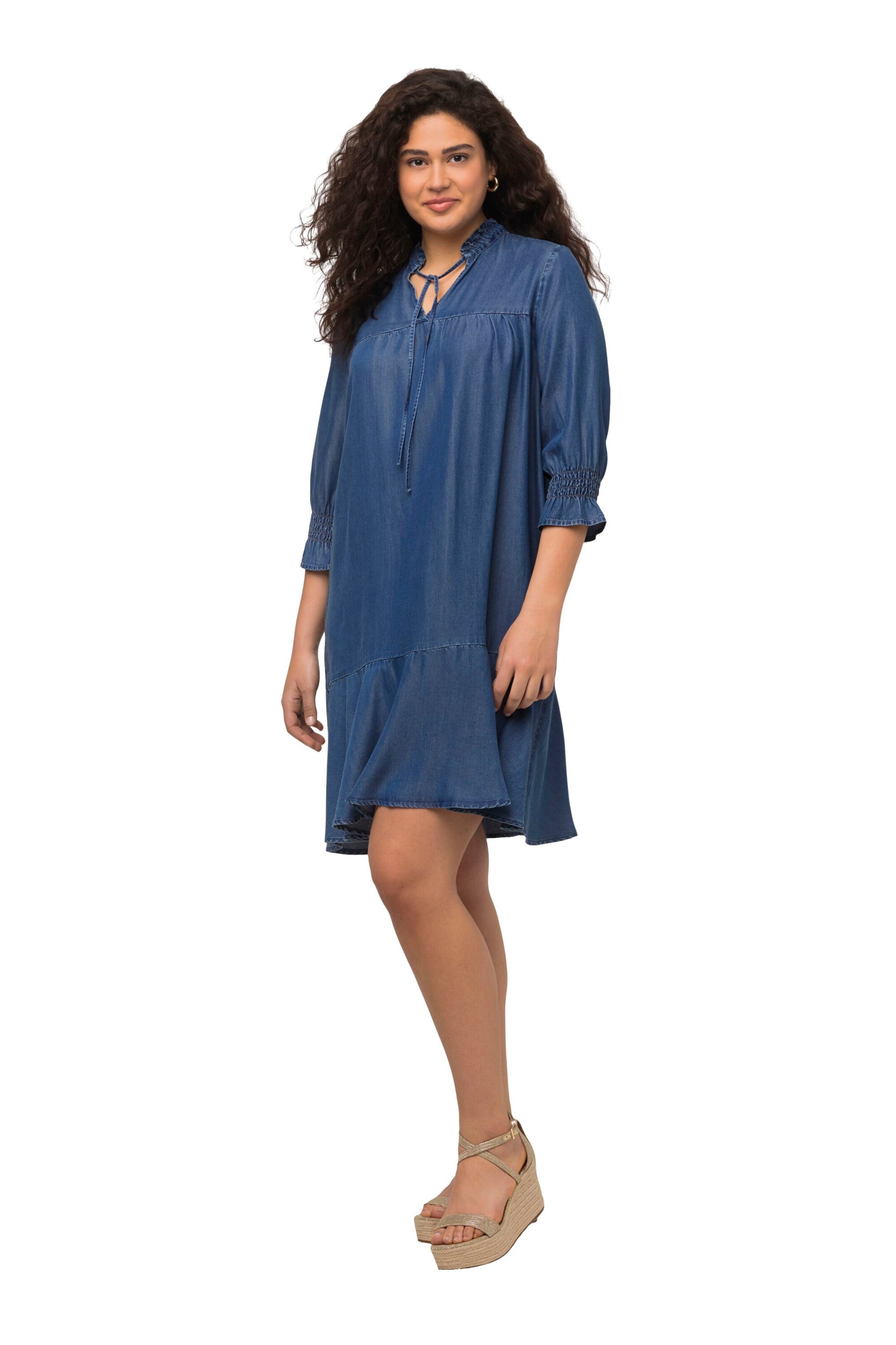 Robe Ulla Popken en bleu