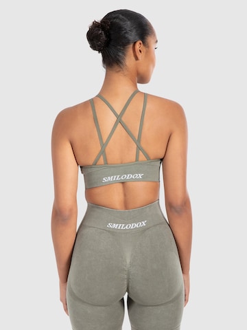 Bustier Haut de sport Smilodox en vert : devant