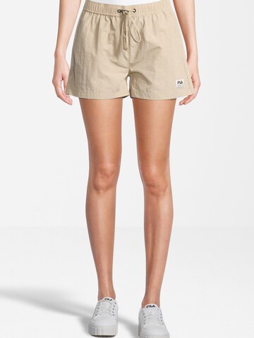 FILA Loosefit Housut 'TAUCHE' värissä beige: etupuoli