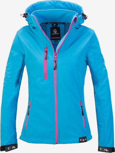 Rock Creek Outdoorjacke in neonblau / pink / schwarz, Produktansicht