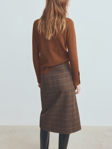 MANGO Sweater 'SIMONE' in Brown