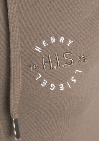 H.I.S Zip-Up Hoodie in Brown