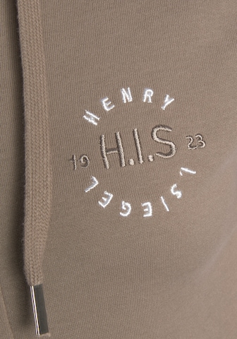 H.I.S Zip-Up Hoodie in Brown