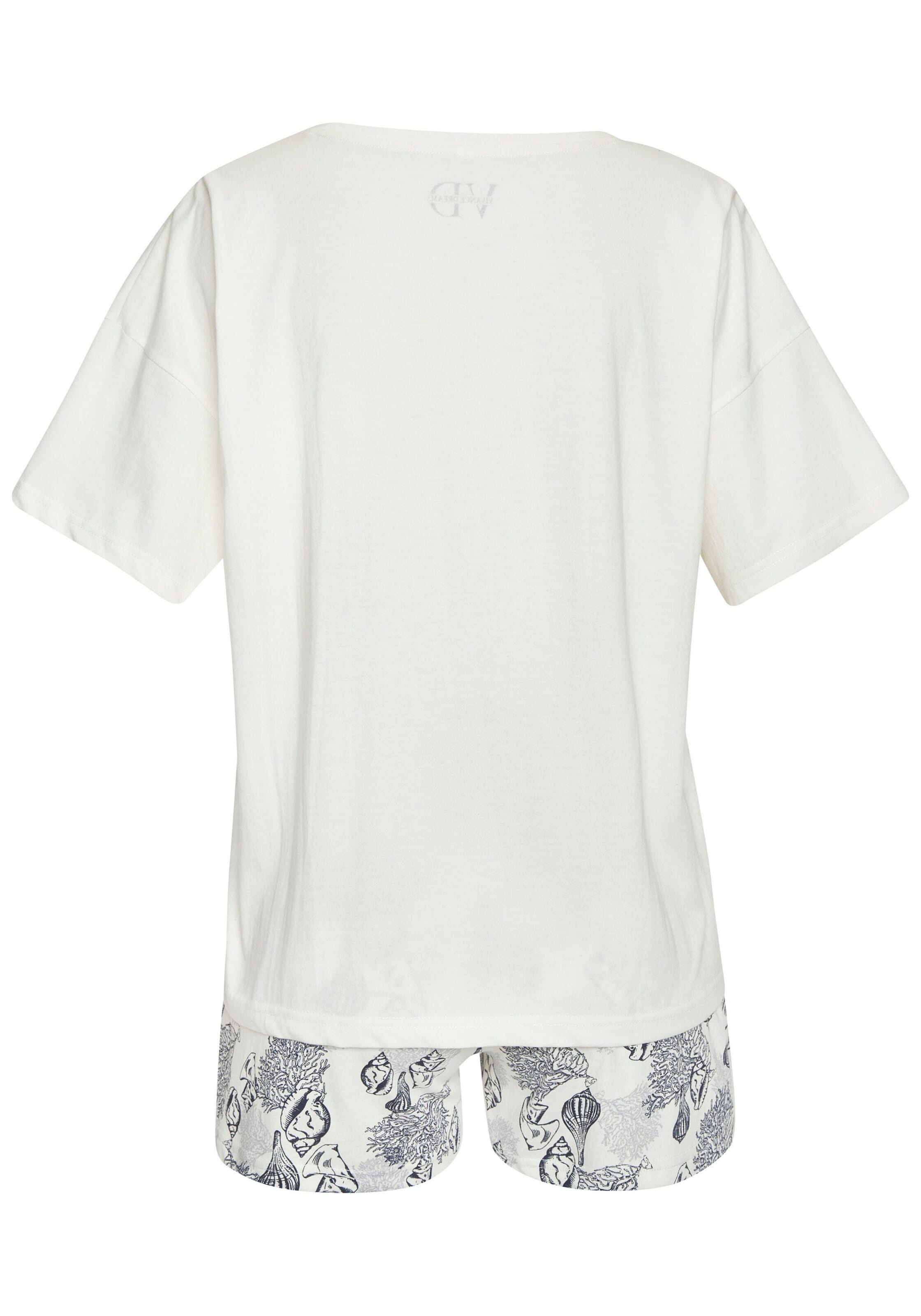 VIVANCE Kort pyjamas i vit