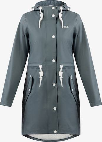 ICEBOUND Raincoat in Blue: front