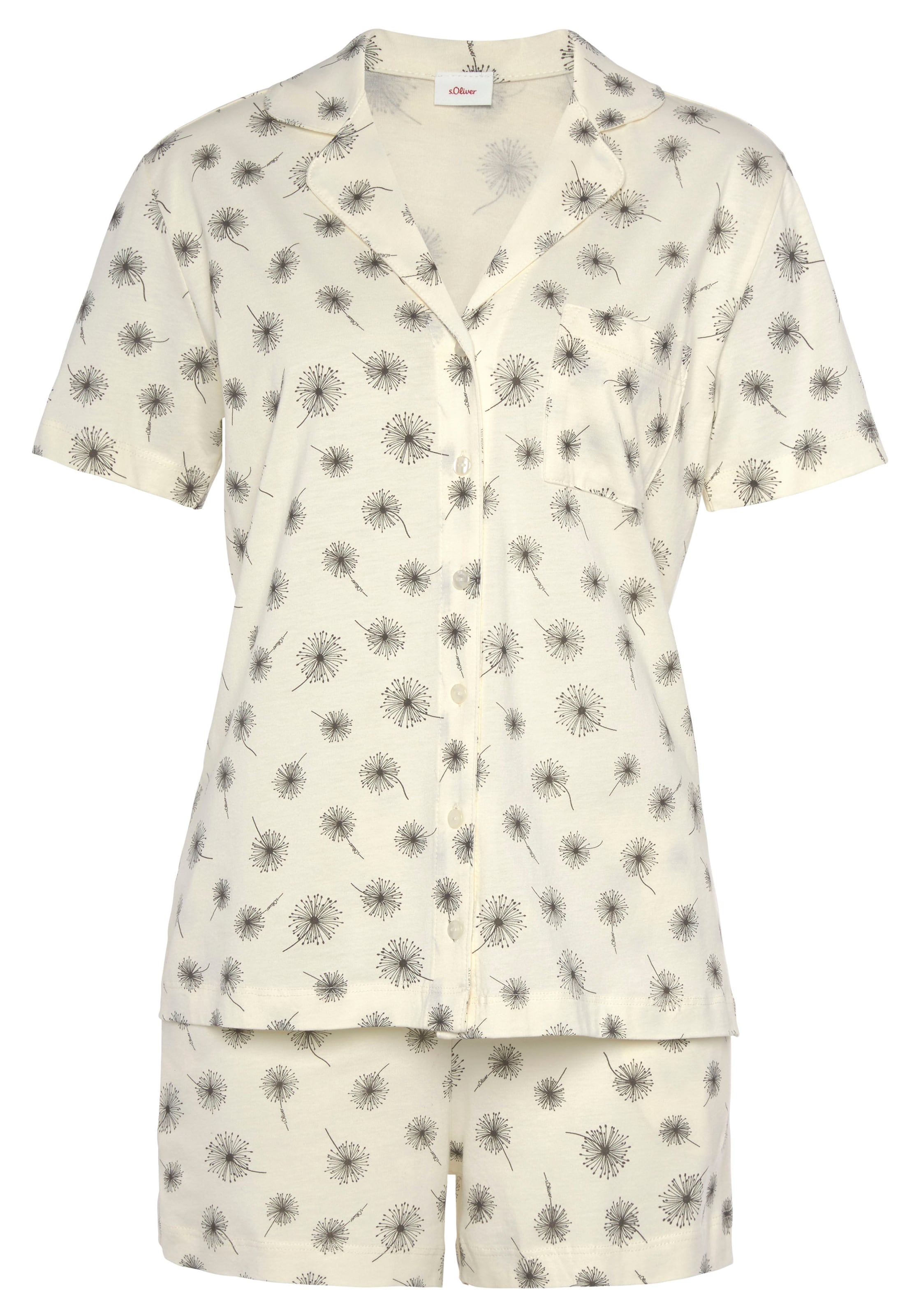 s.OliverPidžama - bež boja: prednji dio