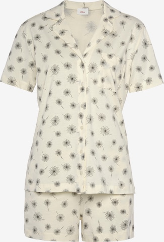 Pyjama s.Oliver en beige : devant