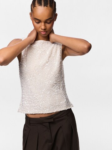 PIECES Top 'KAMMY' in White