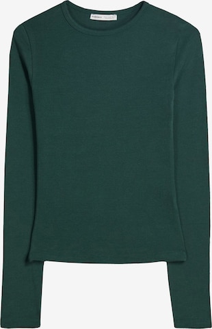 T-shirt Bershka en vert : devant