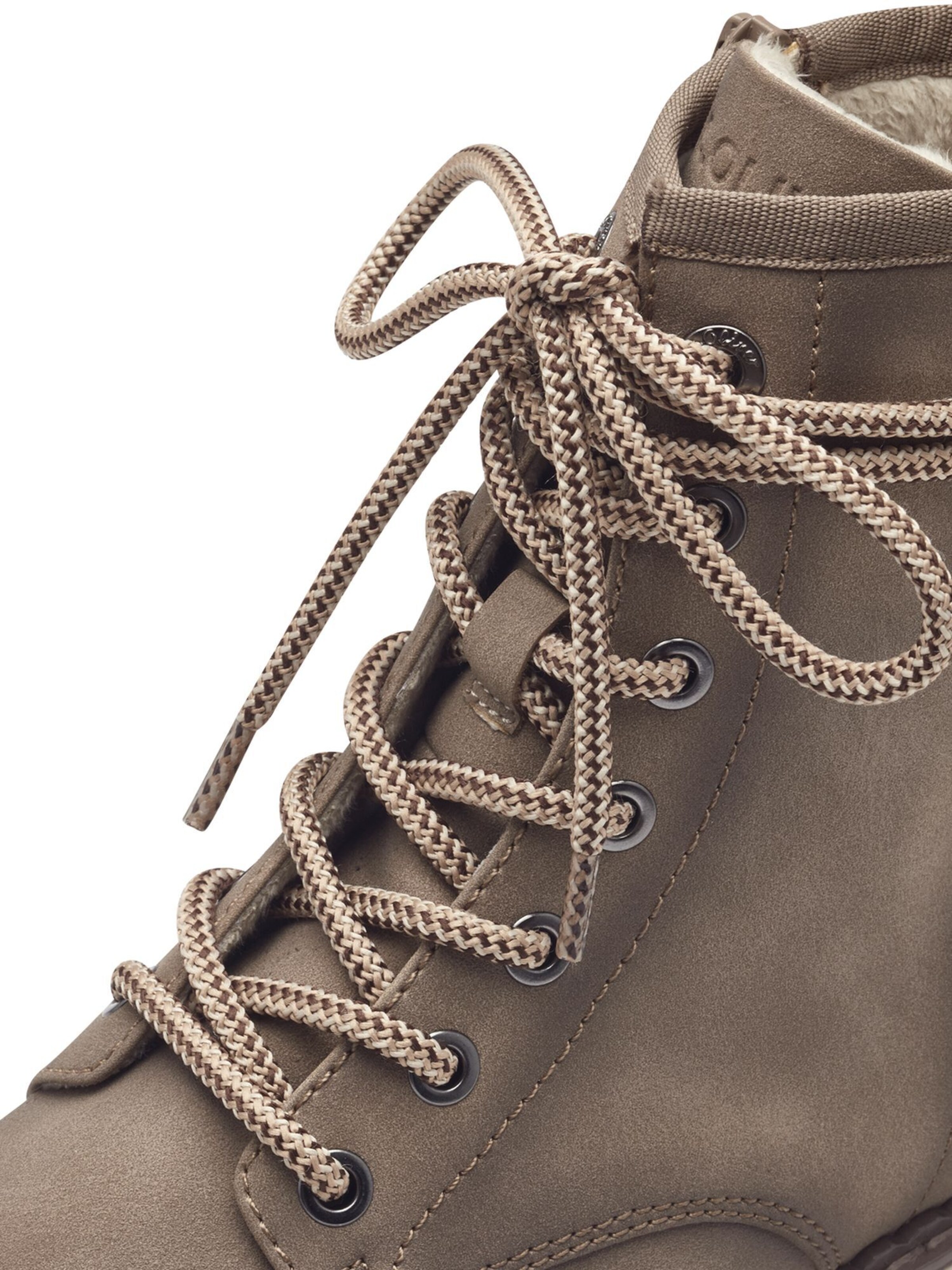 s.Oliver Lace-up bootie in Brown