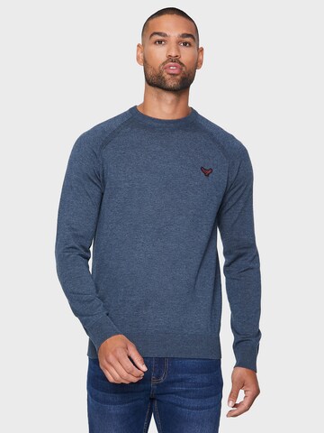 Threadbare Sweater 'Maned' in Blue: front