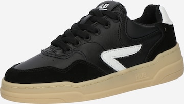 HUB Matalavartiset tennarit 'Court L68' värissä musta: etupuoli