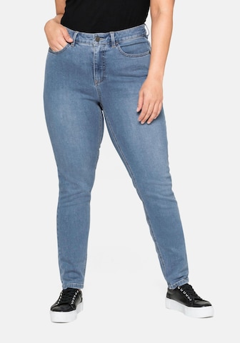 SHEEGO Slimfit Jeans in Blau: predná strana