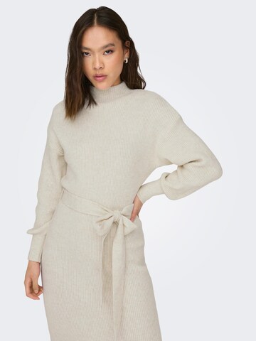 ONLY Knitted dress 'THILDE' in Beige