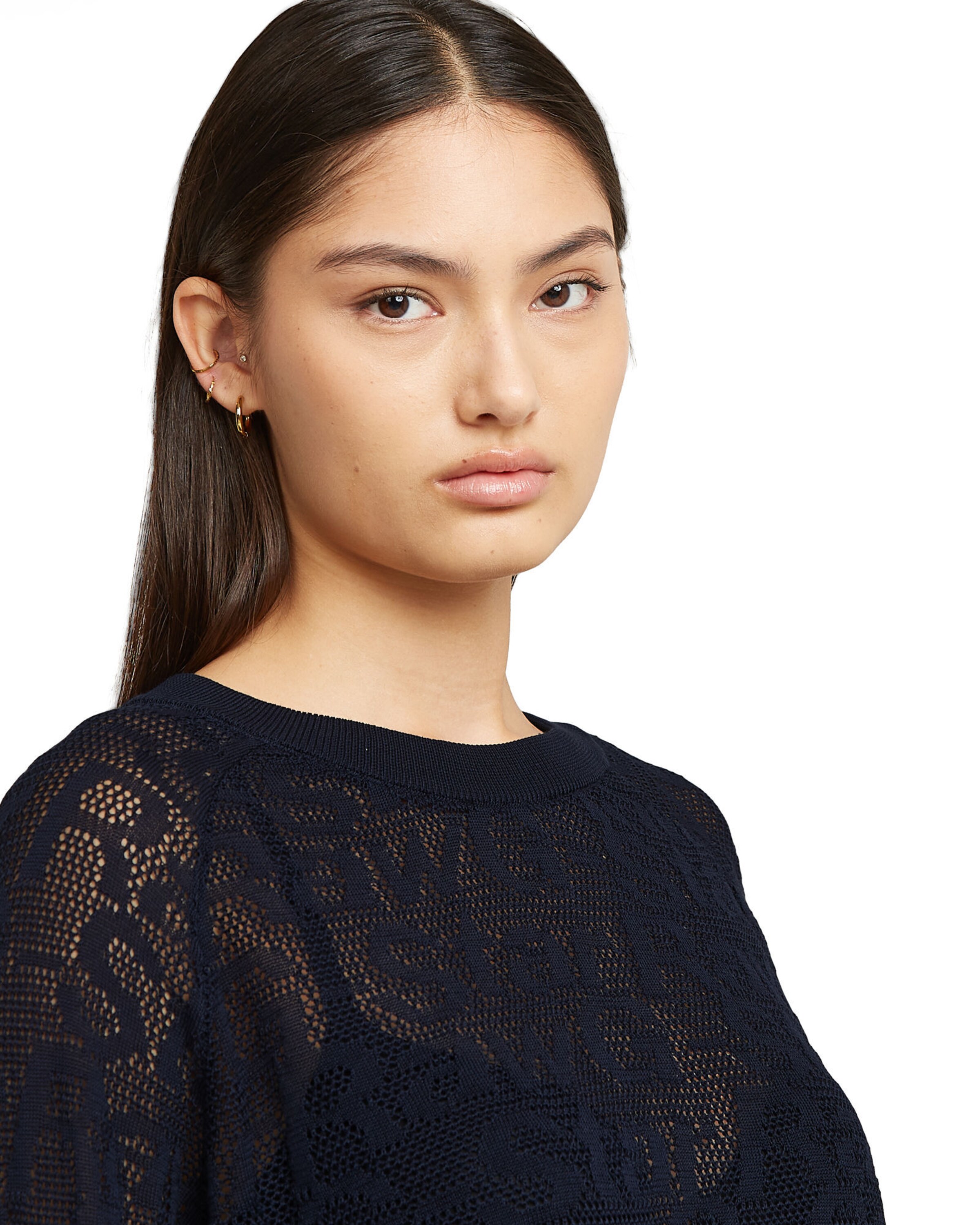 Pull-over 'Pointelle' G-STAR en noir