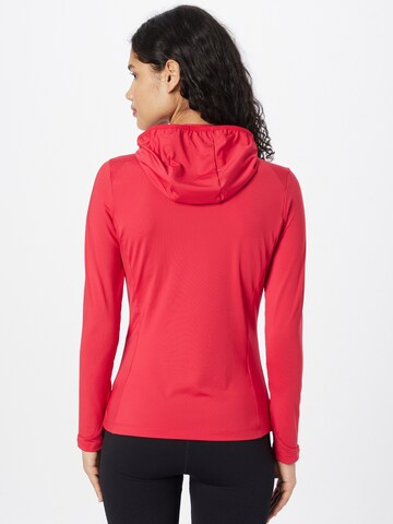 4F Athletic Zip-Up Hoodie in Red