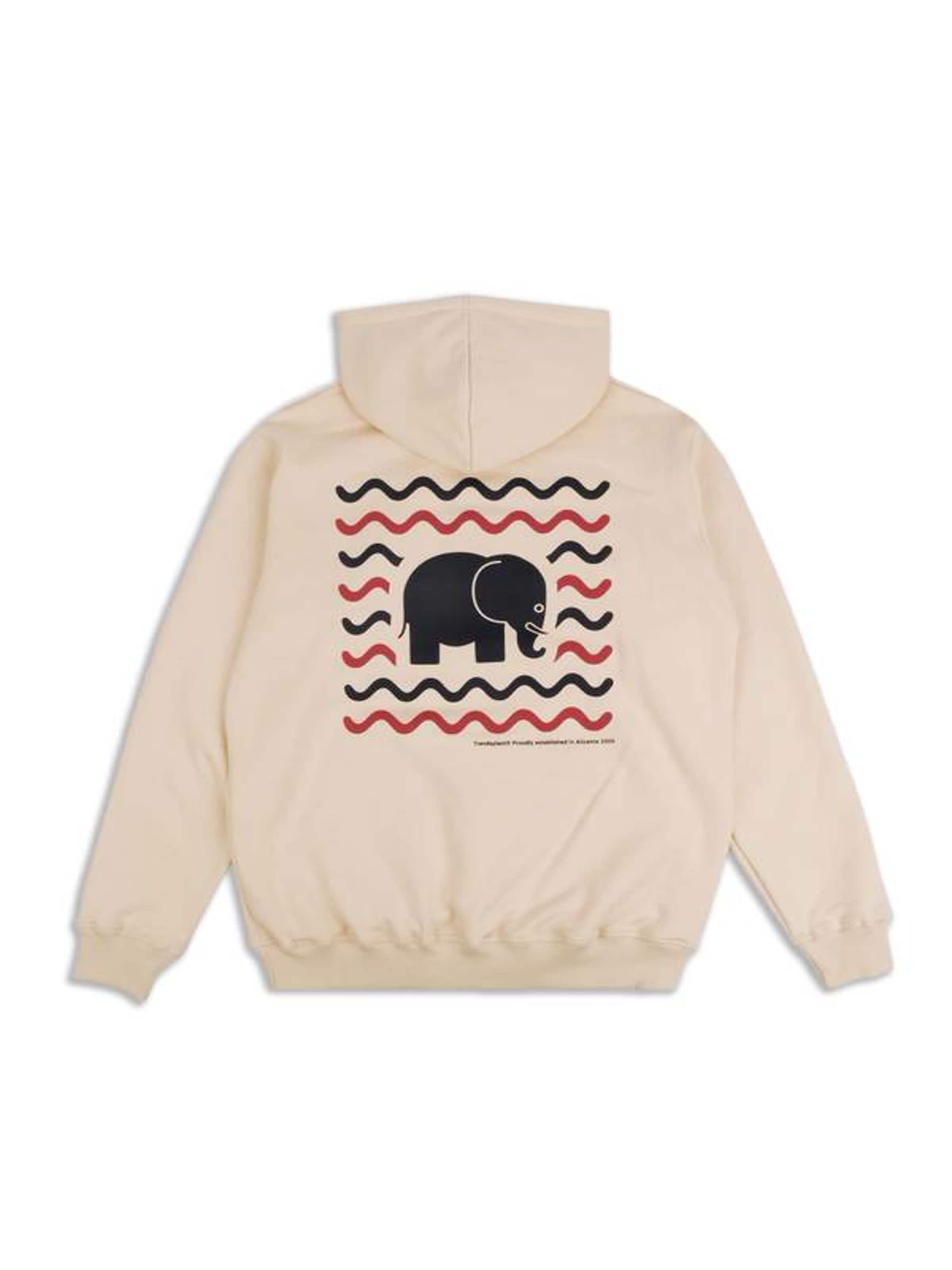 Trendsplant Sweatshirt 'Explanada' in White: back