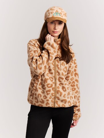 PROTEST Fleece jas 'PRTWiba' in Bruin