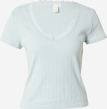 QS Shirt in Blauw: voorkant