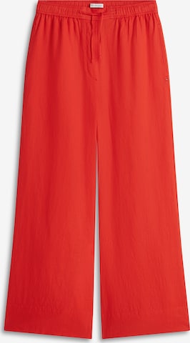 TOMMY HILFIGER Szeroka nogawka Spodnie 'ESS' w kolorze pomarańczowy: przód