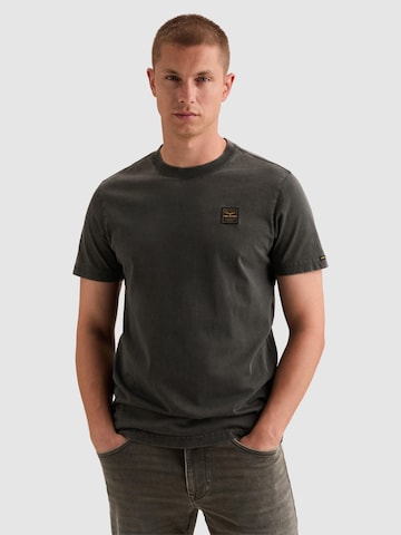 T-Shirt 'T-shirt in 100% cotton with garment-dye wash' PME Legend en gris : devant