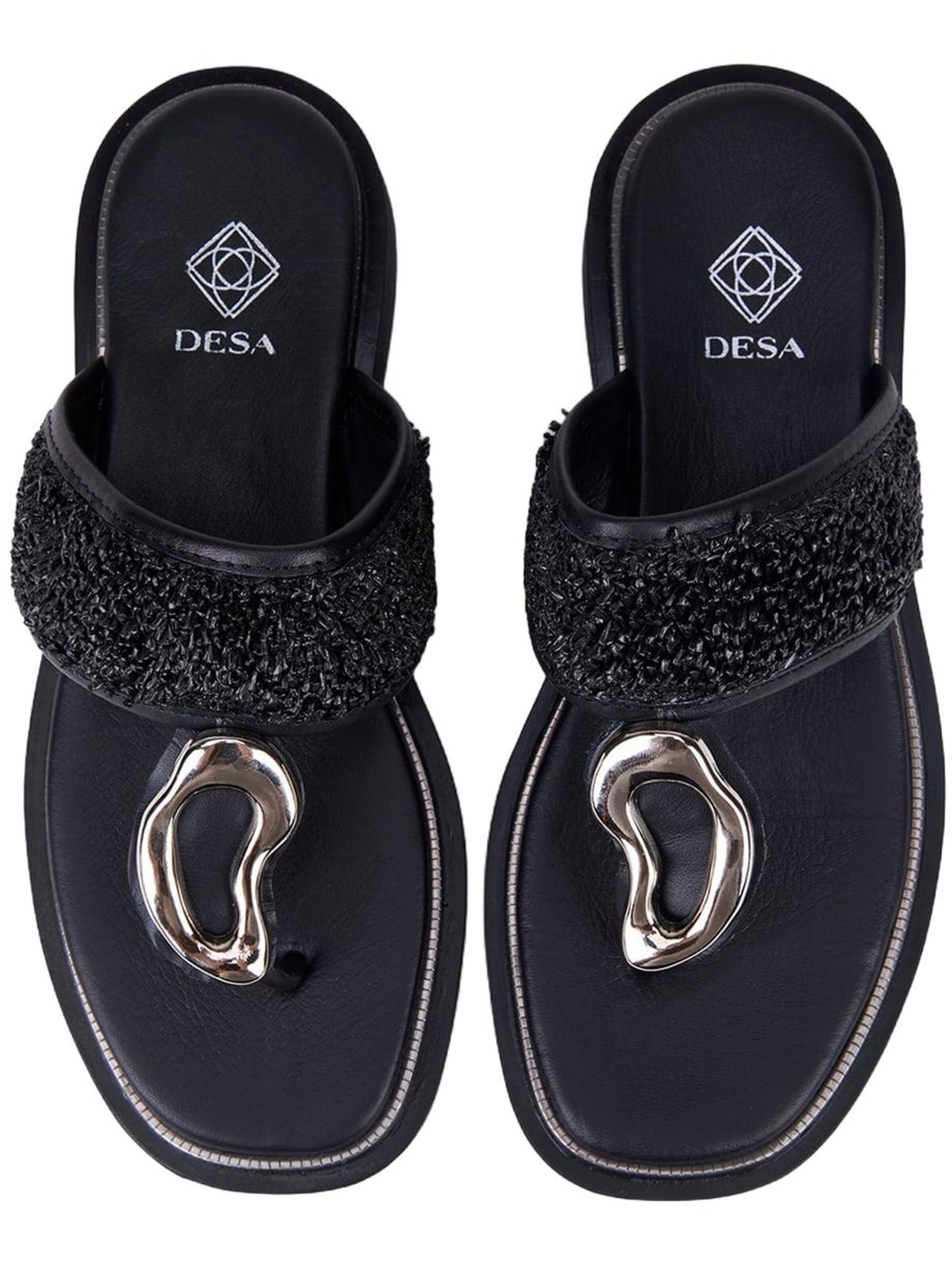 Desa T-bar sandals in Black