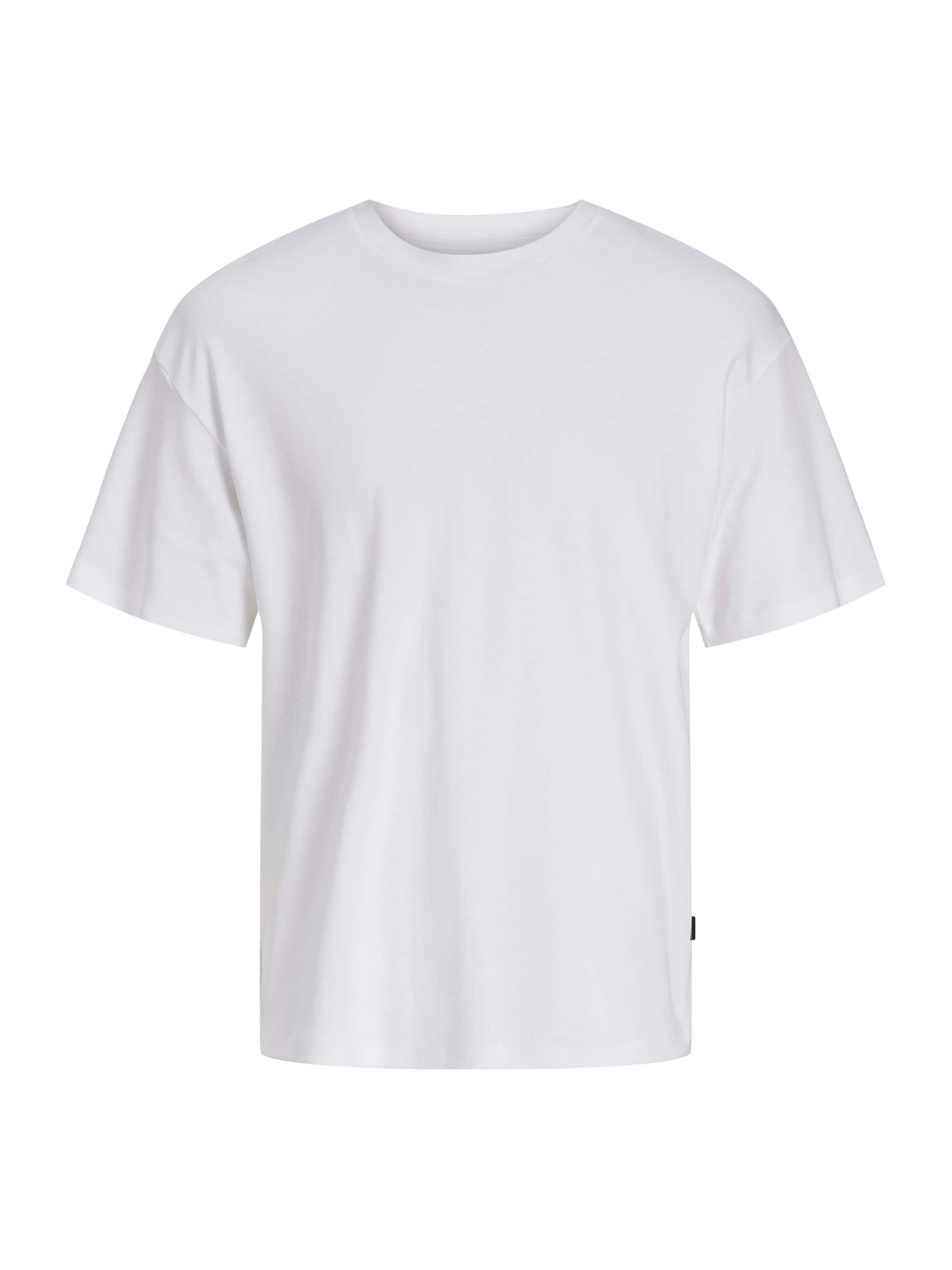 Jack & Jones Plus Majica 'JPRBLASUMMER' | bela barva: sprednja stran