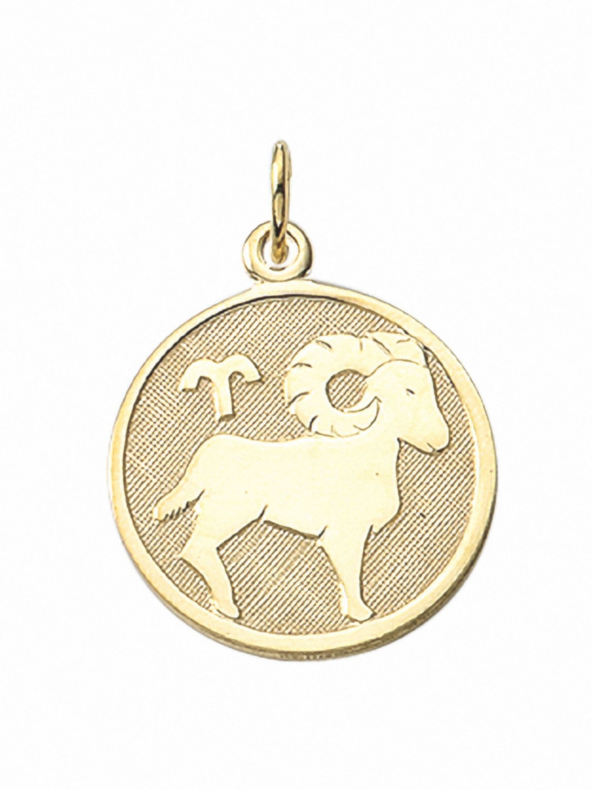 Adelia´s Pendant 'Widder' in Gold: front